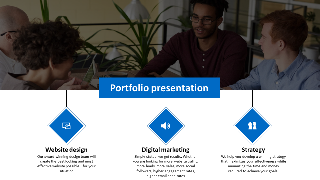 Free - Perfect Portfolio Presentation Template and Google Slides